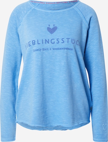 LIEBLINGSSTÜCK Sweatshirt 'Cathrina' in Blue: front