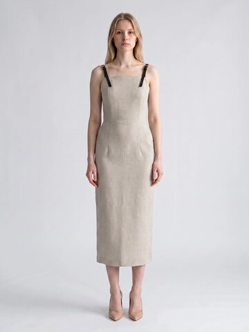 Viore Summer Dress in Beige