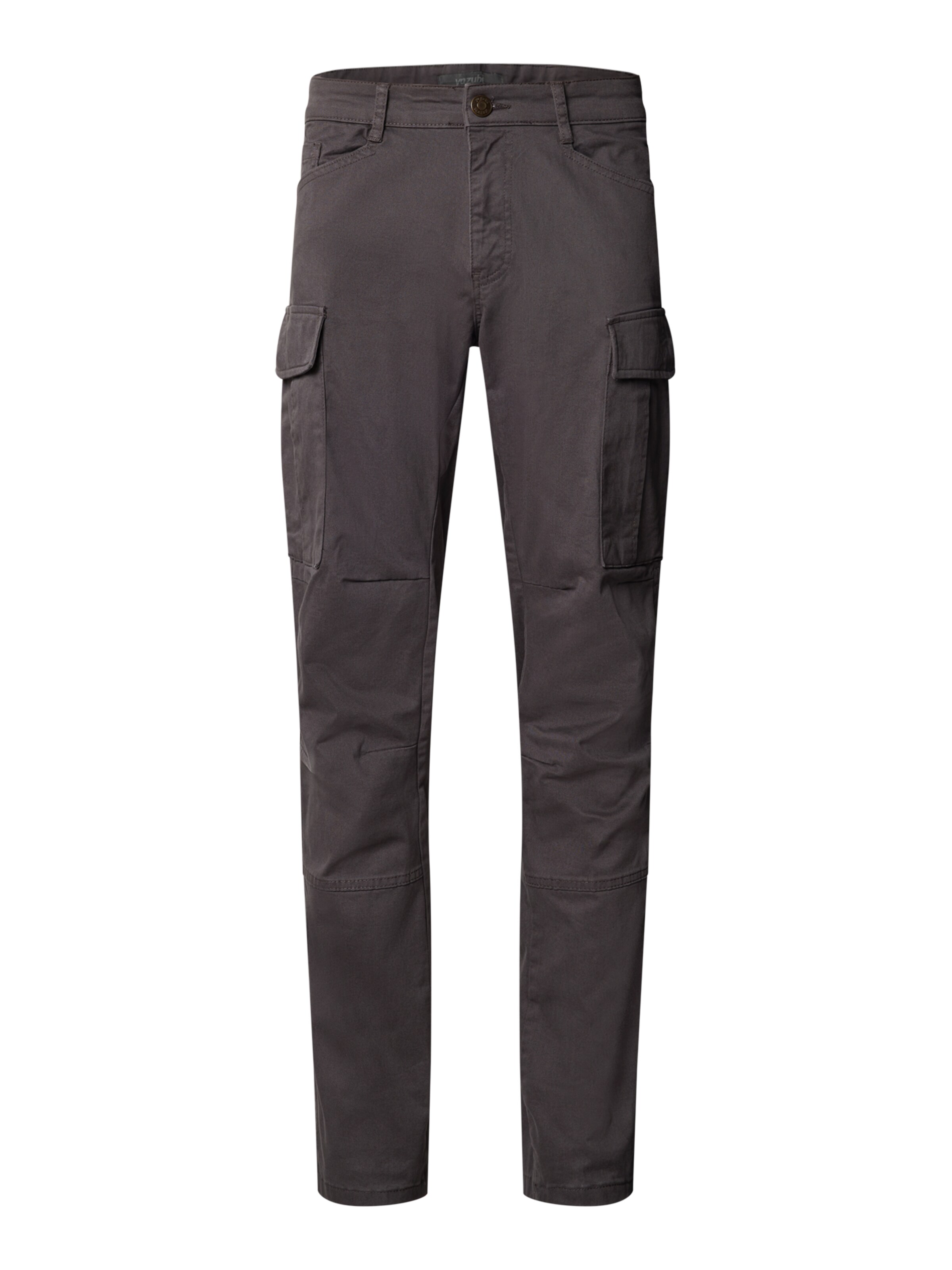 yazubi Slim fit Cargo Pants 'Jayden' in Grey: front