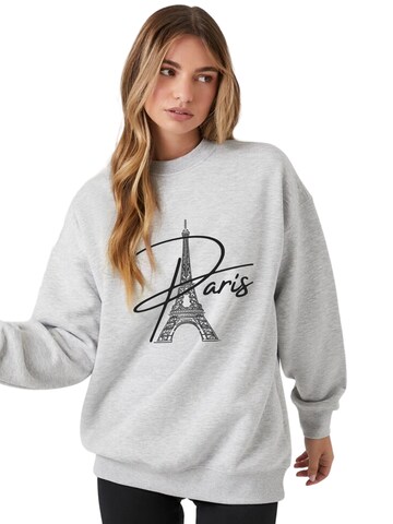 GORHEY Sweatshirt in Grijs: voorkant