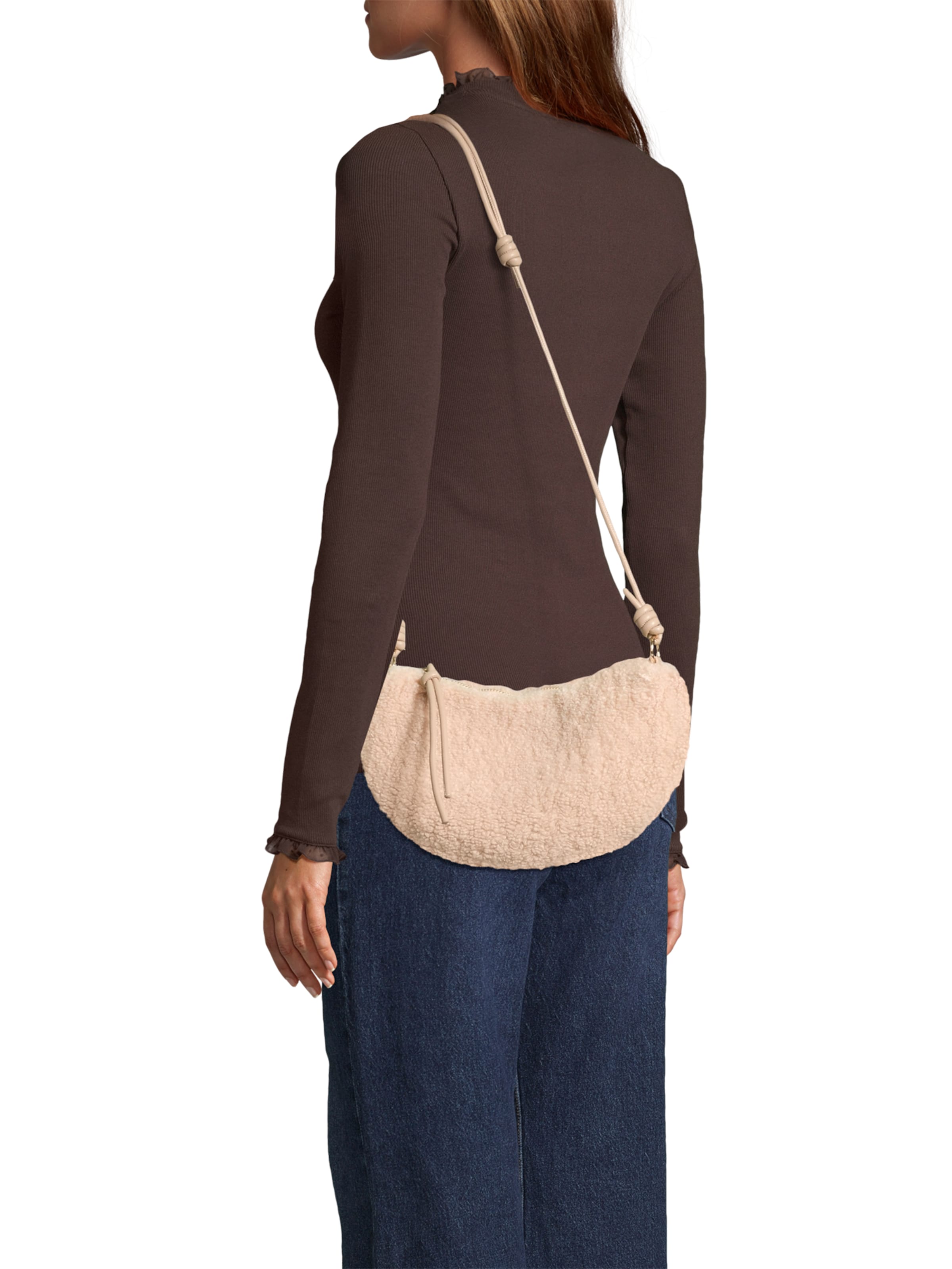 ABOUT YOU Axelremsväska i beige: framsida