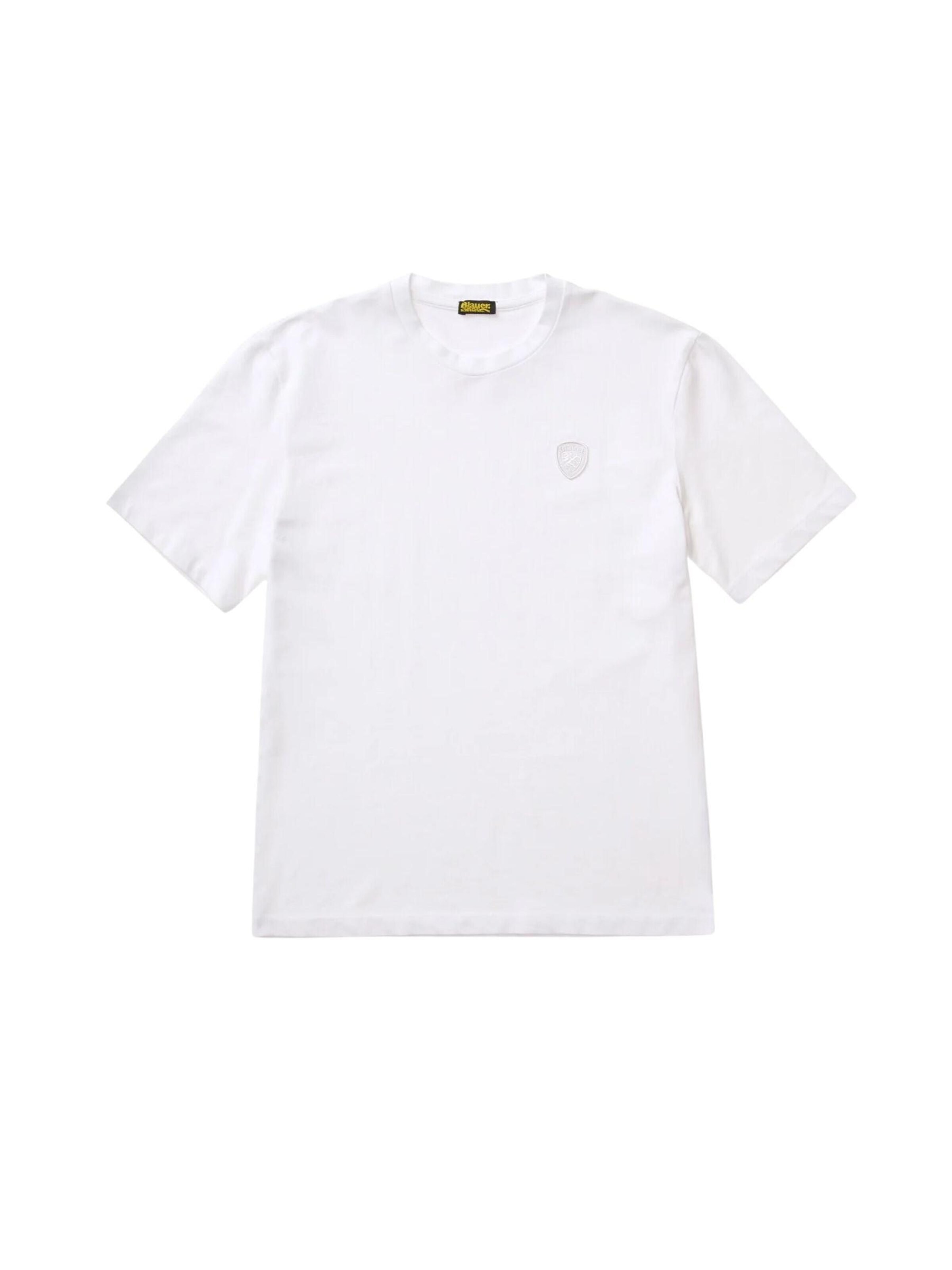 T-Shirt 'BLAUER ATHENS T-SHIRT T-SHIRT' Blauer en blanc : devant