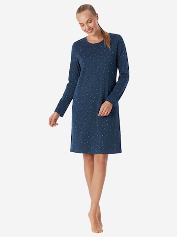 SCHIESSER Nightgown ' Casual Essentials ' in Blue