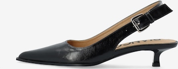 Bianco - Zapatos destalonado en negro: frente