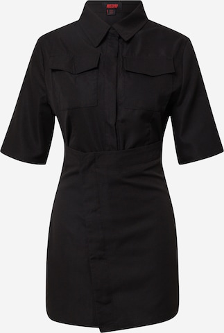 Misspap Sukienka koszulowa w kolorze czarny: przód