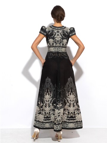 JIORO Summer Dress 'FROZEN LOTUS' in Black
