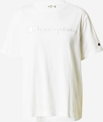 T-shirt Champion Authentic Athletic Apparel en blanc : devant