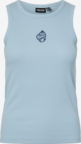 PIECES Top 'PCMAY' – modrá: přední strana