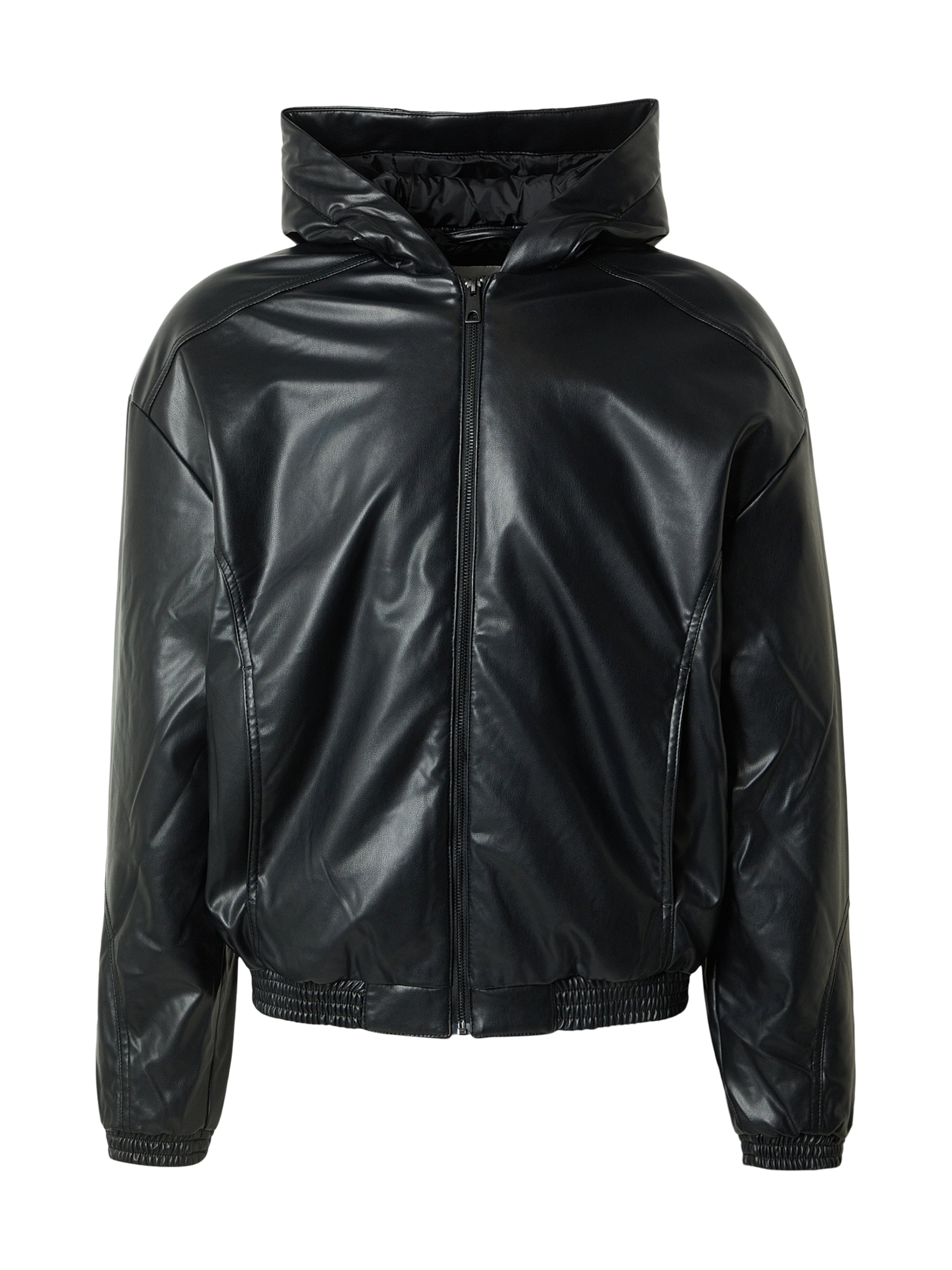 HOLLISTER Átmeneti dzseki - fekete: elől