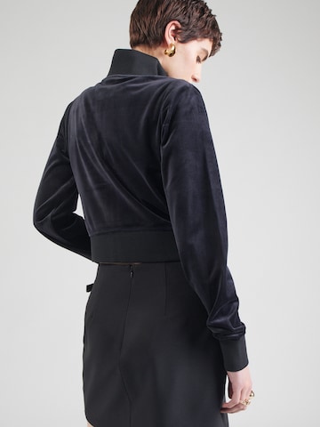 GUESS Zip-Up Hoodie 'COUTURE' in Black