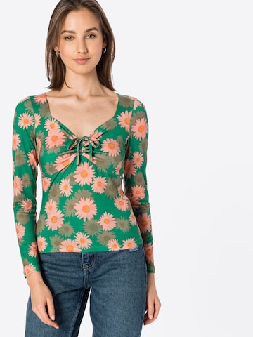 Warehouse Shirt in Groen: voorkant