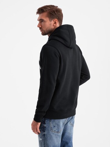 Ombre Sweatshirt in Schwarz