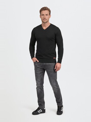 BLEND Pullover 'Lasse' in Schwarz: Vorderseite