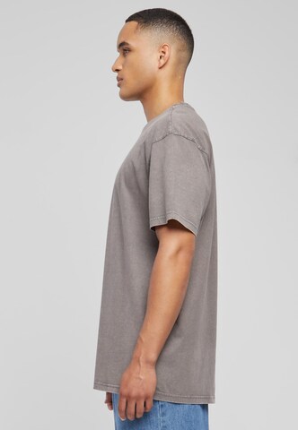 T-Shirt 'Love Yourself First' Merchcode en gris