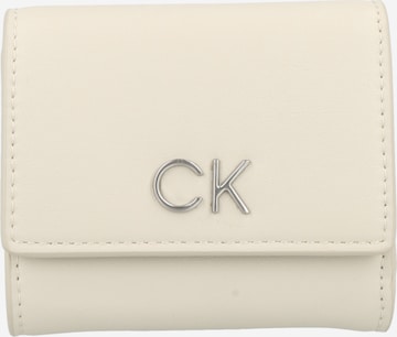 Porte-monnaies Calvin Klein en beige : devant