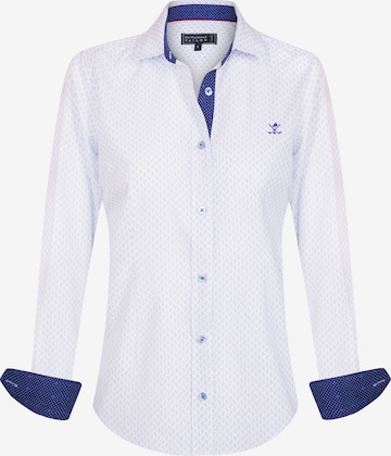 Sir Raymond Tailor Blouse 'Pure' in Blue: front