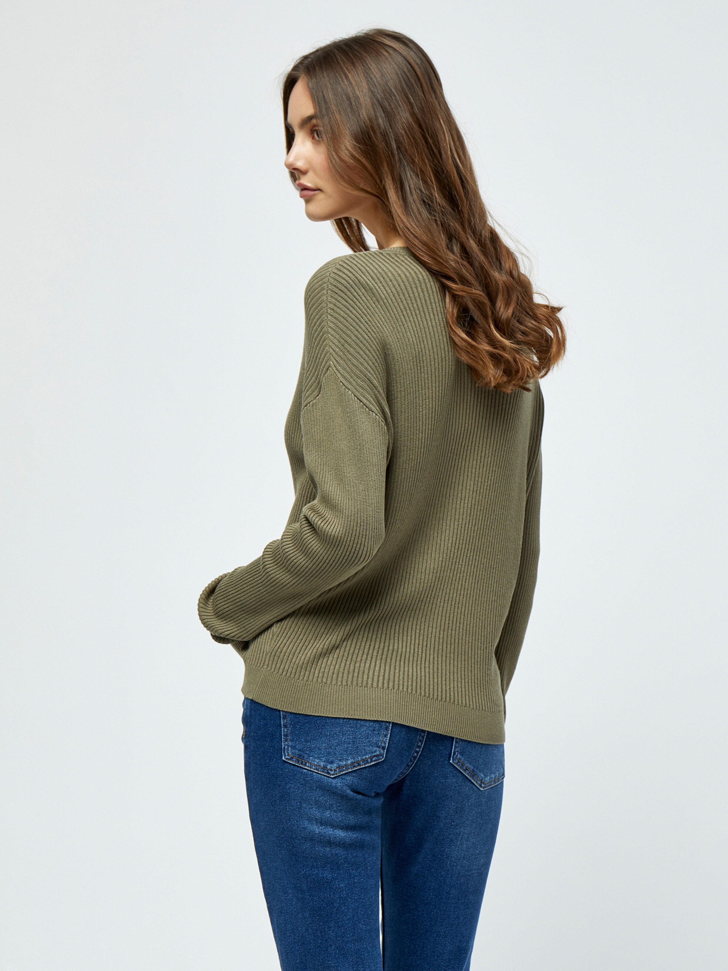 Frauen Große Größen DESIRES Pullover 'Geisha' in Khaki - MH08198 Frauen Große Größen DESIRES Pullover 'Geisha' in Khaki - MH08198