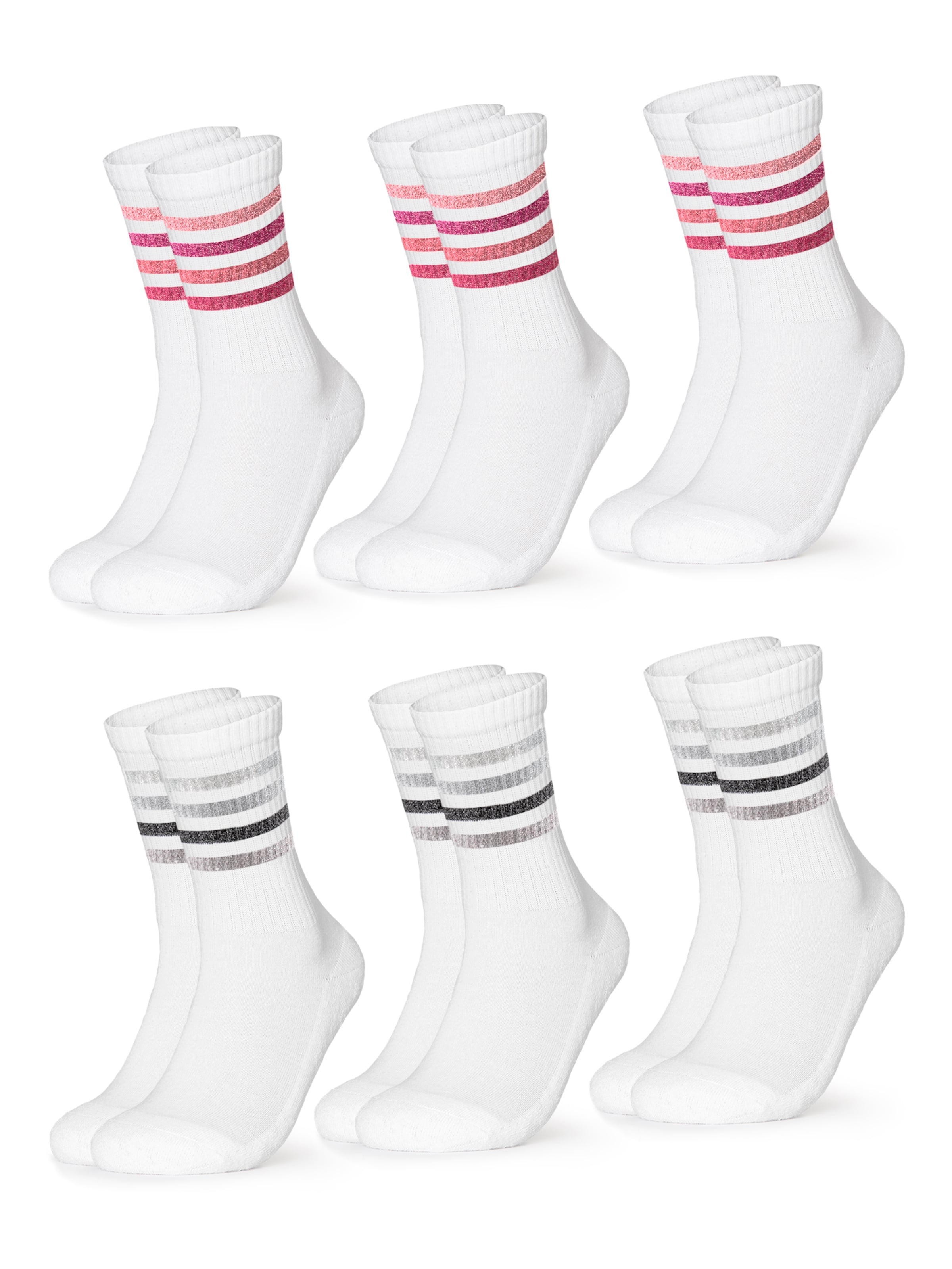 Occulto Athletic Socks 'Steffi' in Pink: front