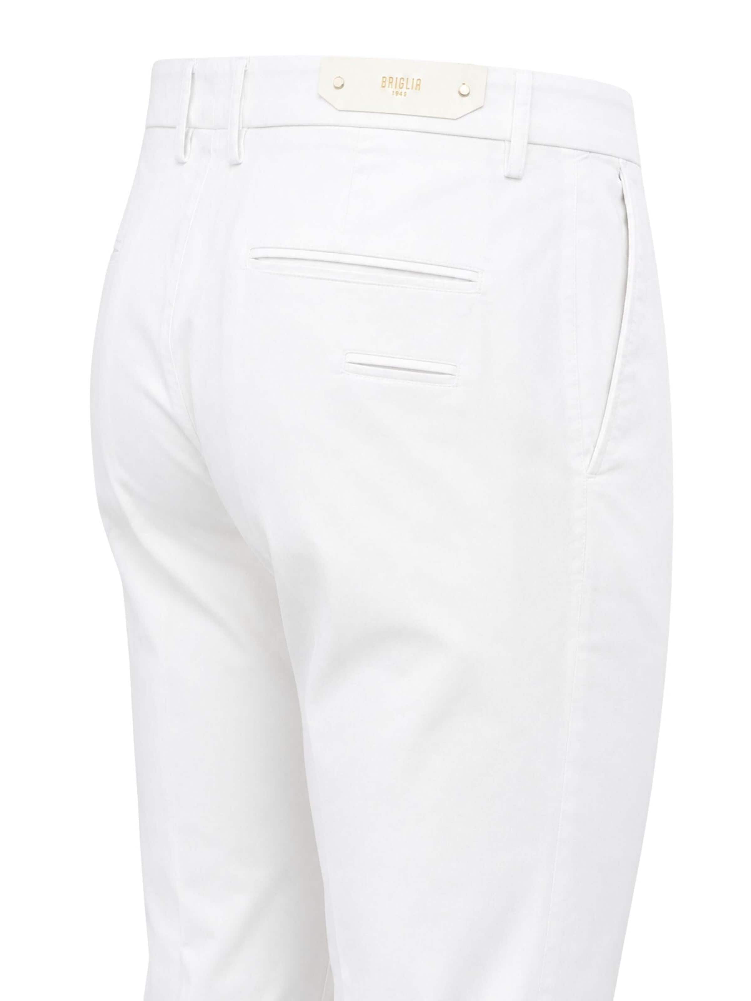 Briglia Baggy Byxa 'Tapered Trousers in Stretch Cotton' i vit