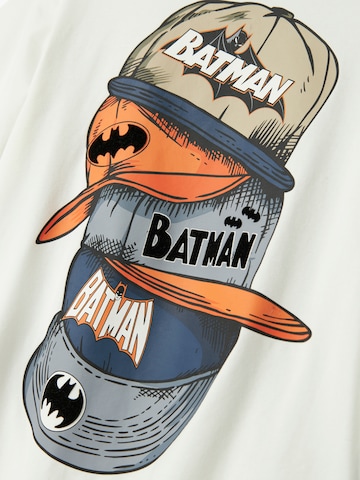 NAME IT Тениска 'NKMADD BATMAN' в бяло