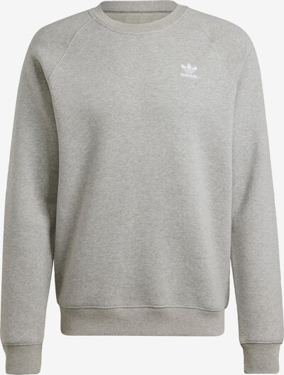 ADIDAS ORIGINALS Sweat-shirt 'Trefoil Essentials ' en gris chiné / blanc, Vue avec produit