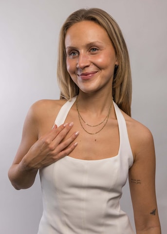 PURELEI Necklace 'Authentic' in Gold: front