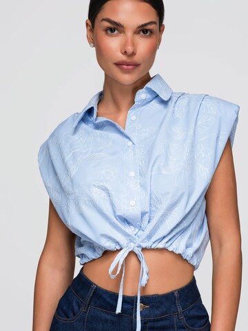 Camicia da donna di Ombre in blu