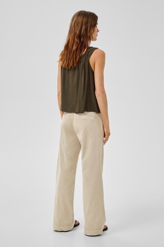 My Essential Wardrobe Wide leg Trousers with creases in Beige