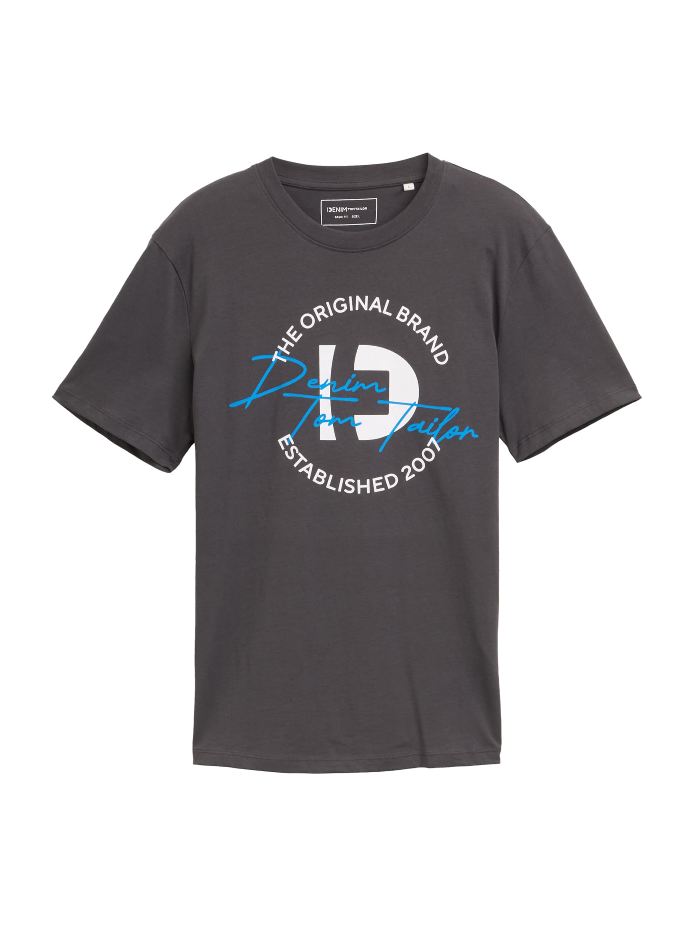 TOM TAILOR DENIM Bluser & t-shirts i grå: forside