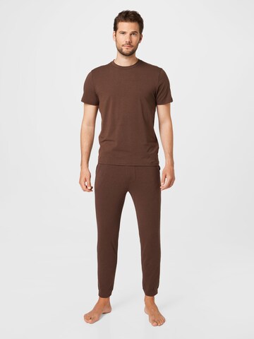 Abercrombie & Fitch Pyjamas lang i brun: forside