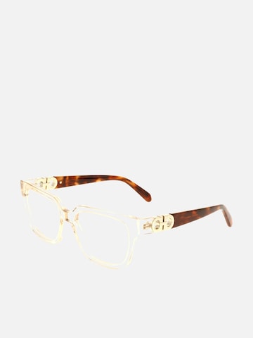 FERRAGAMO Zonnebril in Beige: voorkant