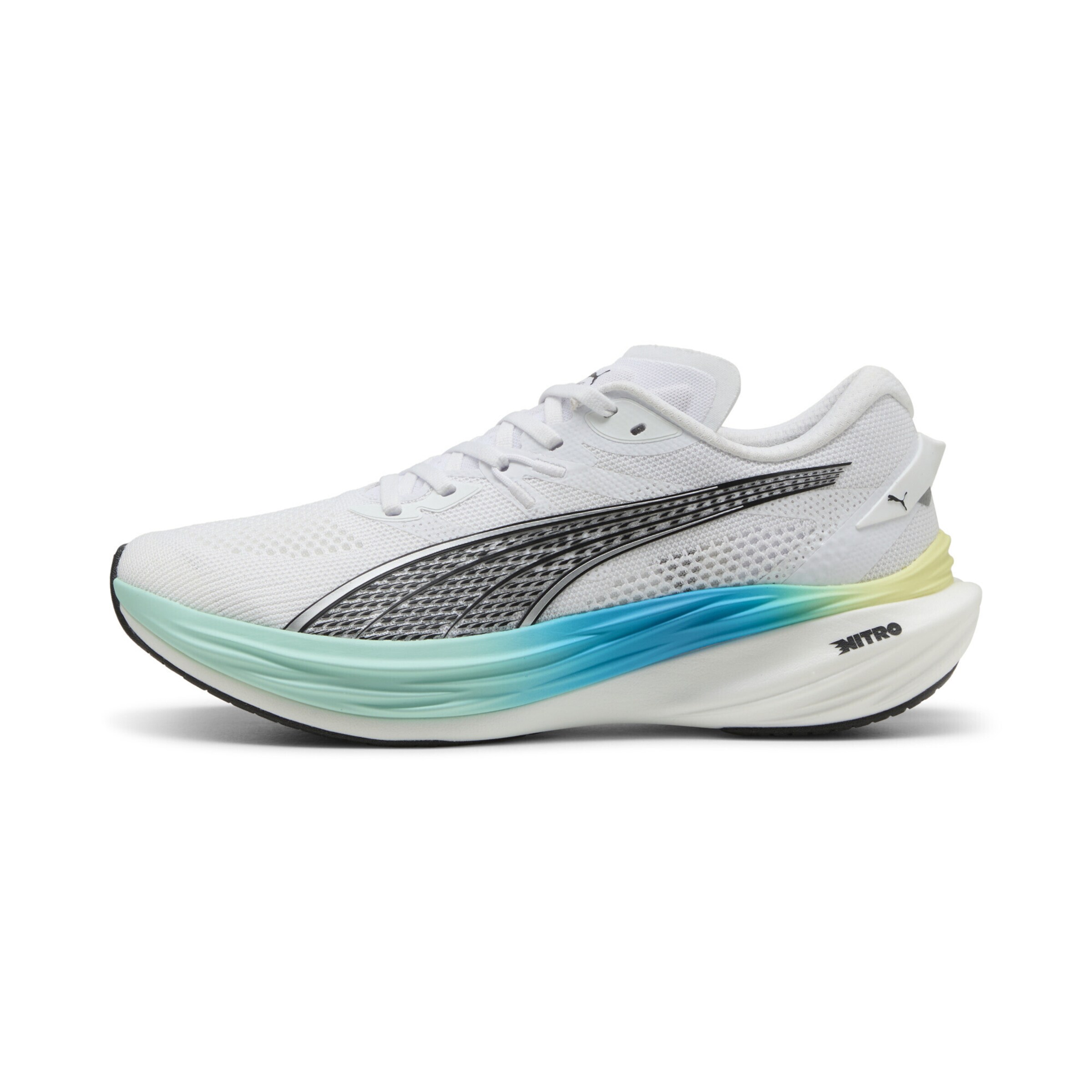 Chaussure de course 'Deviate Nitro™ 3' PUMA en blanc : devant