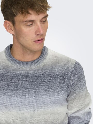 Only & Sons Pullover 'ONSTimber' in Grau