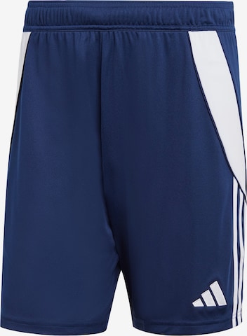 ADIDAS PERFORMANCE Regular Workout Pants 'Tiro 24' in Blue: front