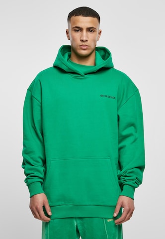 9N1M SENSE Sweatshirt 'Don't Give up' in Groen: voorkant