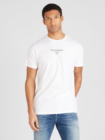 T-Shirt Tommy Jeans en blanc : devant