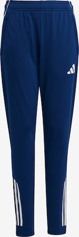 ADIDAS PERFORMANCE Workout Pants 'Tiro 25' in Blue: front
