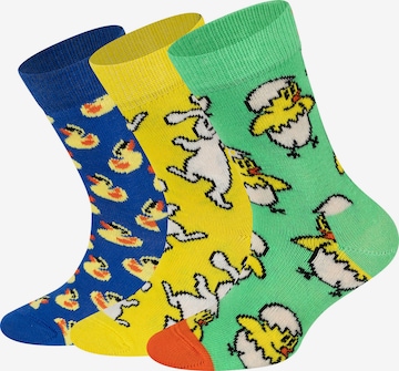 Happy Socks Socks 'Kids Bunny-Rubber Duck-Chicken Egg Socks' in Mixed colors: front