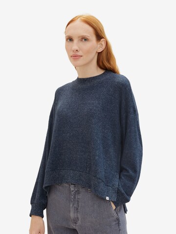 Sweat-shirt TOM TAILOR en bleu : devant