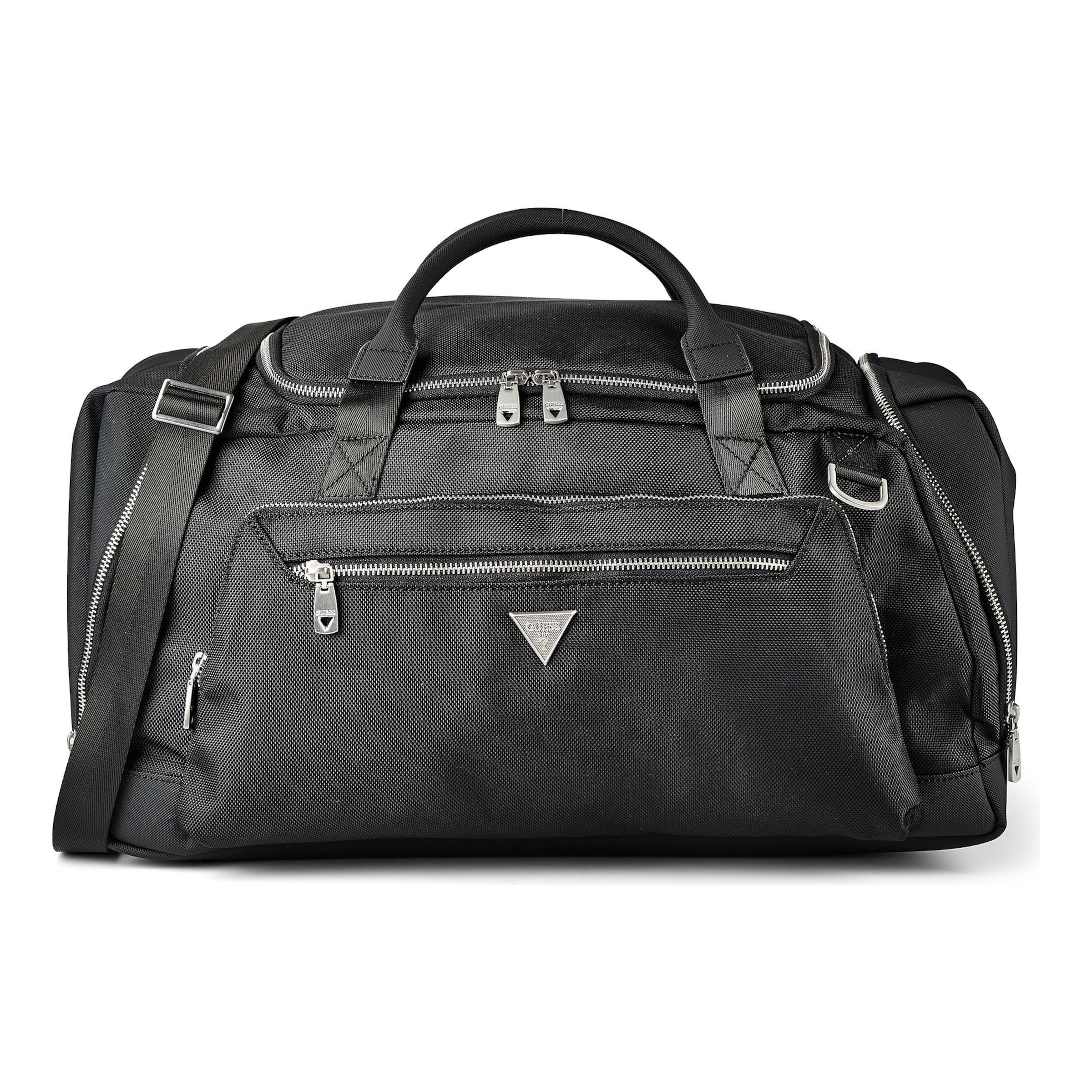 Borsa weekend 'Berna' di GUESS in nero: frontale