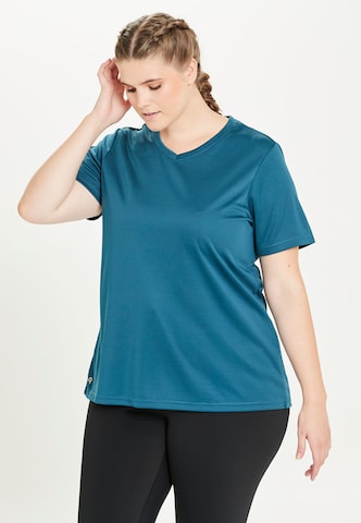 ENDURANCE Functioneel shirt 'ANNABELLE' in Blauw: voorkant