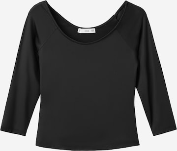 MANGO Paita 'LLOPI' värissä musta: etupuoli