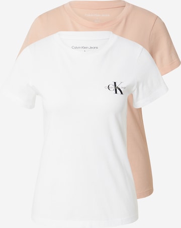 Calvin Klein Jeans T-shirt i rosa: framsida