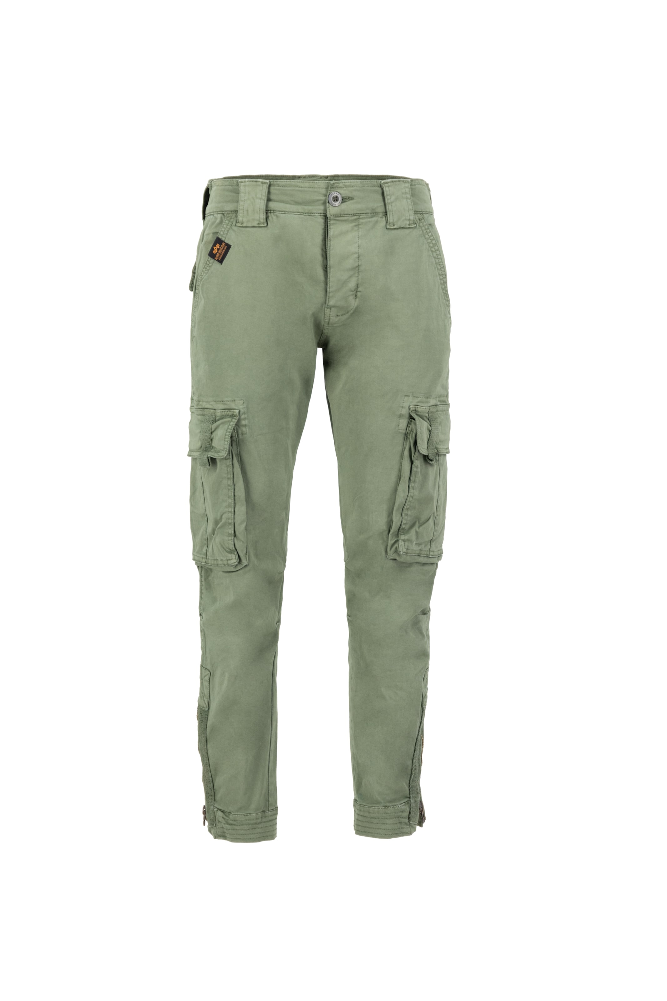 ALPHA INDUSTRIES Regular Cargohose in Grün: Vorderseite