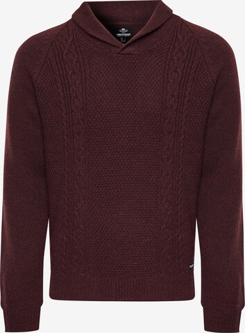 Pull-over 'Trojan' Threadbare en rouge : devant