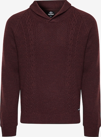 Pullover 'Trojan' di Threadbare in rosso: frontale