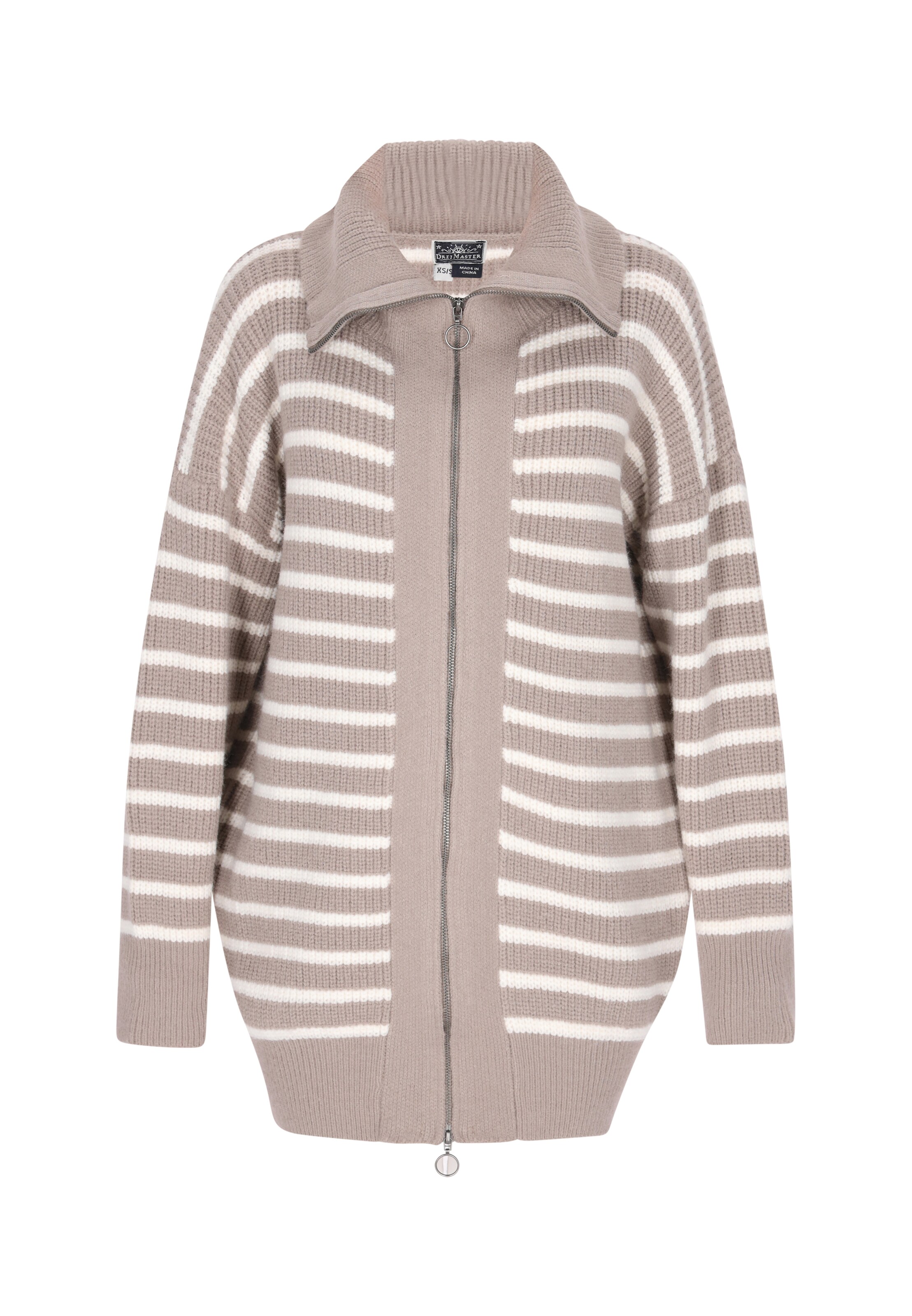 DreiMaster Maritim Gebreid vest in Beige: voorkant