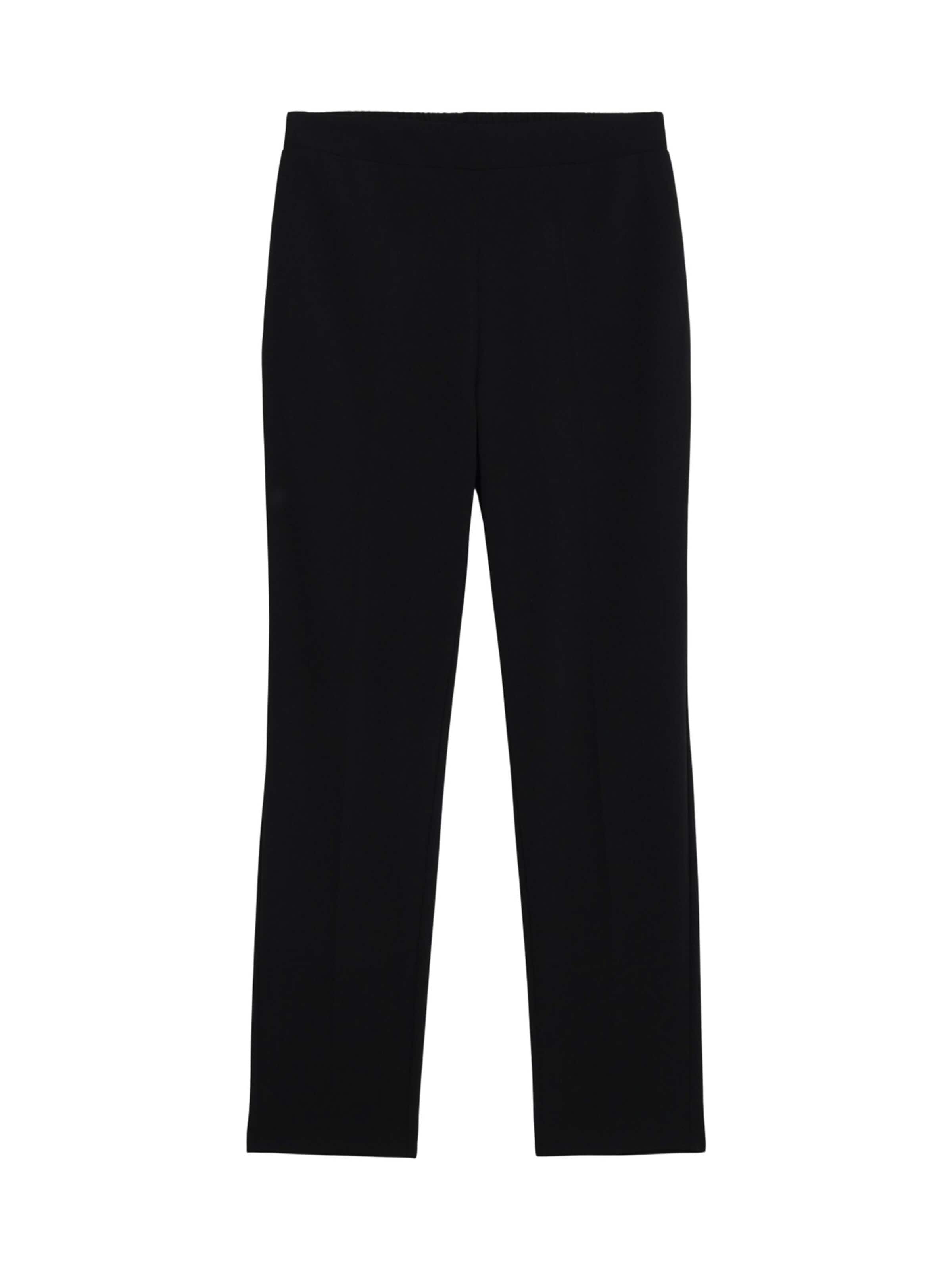 Regular Pantalon oltre en noir : devant