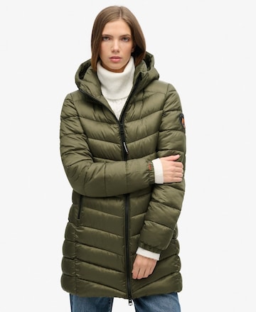 Manteau d’hiver 'Fuji' Superdry en vert : devant