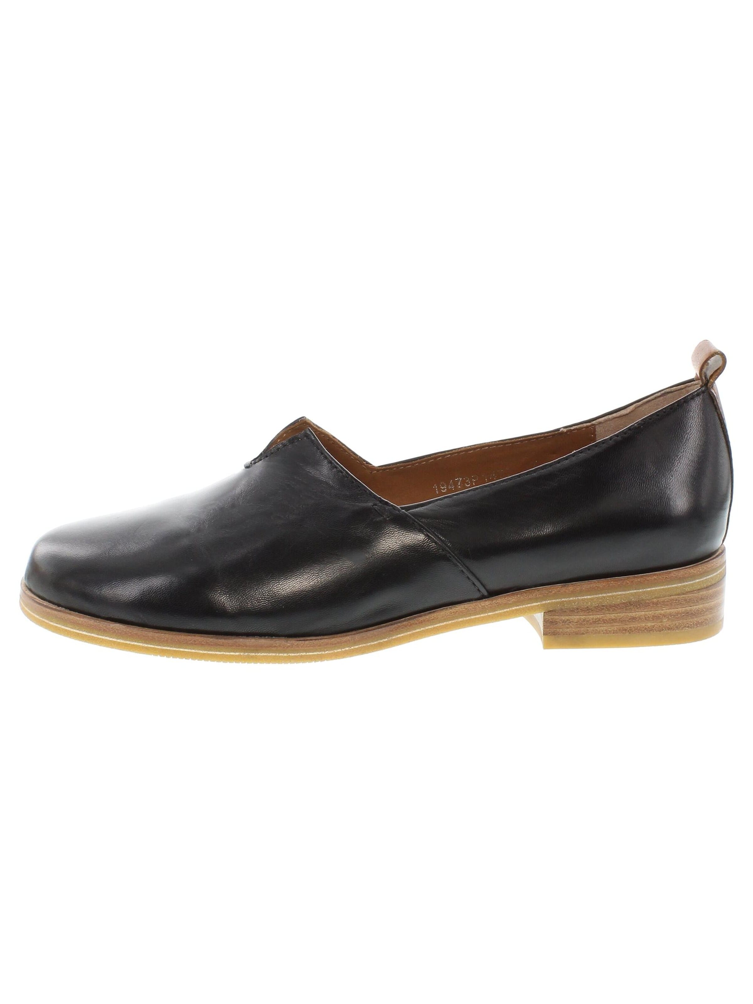 Everybody Slipper 'MELONE - moderner Sacchetto Slipper'‌‌ in Schwarz: Vorderseite